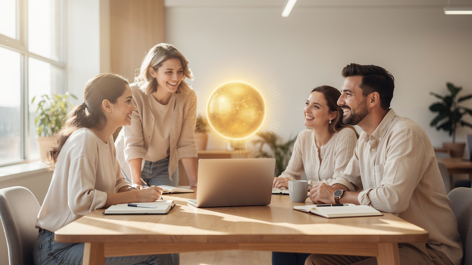 Your team collaborating with PureBrain